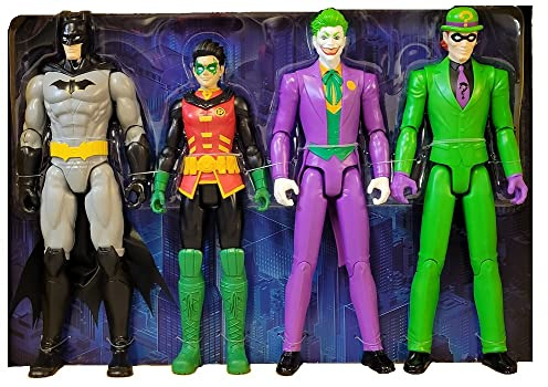 DC Comics Batman 4-Pack Action Figures Batman, Robin, The Joker, The Riddler