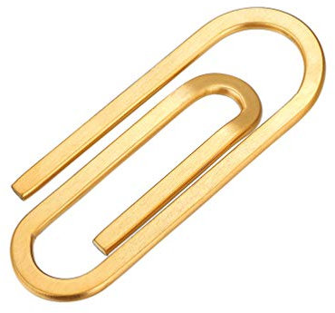 PROSTEEL Herren Geldscheinklammer Geldclip 18k vergoldet Büroklammer Geldklammer Halter für Visitenkarte Kreditkarte Geldscheine Brieftasche Vatertag Neujahr