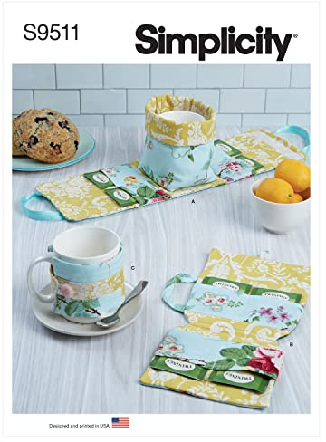 Simplicity SS9511OS Mug Case, Tea Bag Case, Mug Cozy OS One Size Only
