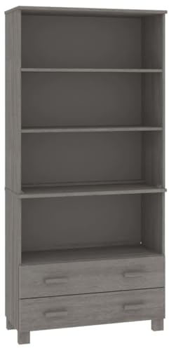 vidaXL Highboard HAMAR Solid Wood Pine Light Grey
