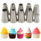 Set di 10 beccucci professionali per pasticceria, bocchette per tuyauterie (1M, 2D, 2F, 4B, 6B, 1A, D66 e 233, 234, 234M), bocchette Crema per decorazione muffin e cupcake