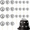 ALTcompluser 24 Stück Discokugel Tortendeko Kuchen Toppers 1970S Mini Disco Ball Cupcake Kuchentopper Deko Disco Ball Cake Toppers für Geburtstag Kuchendekoration Disco-Thema Party Zubehör(Silber)