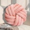 GYCS Knot Cushion, Soft Plush Cushion, Knotted Cushion, Decorative Cushion for Sofa, Bed, Decorative, Knot Cushion, Throw Cushion for Home Decoration, Bedroom, Couch,Pink a,30cm