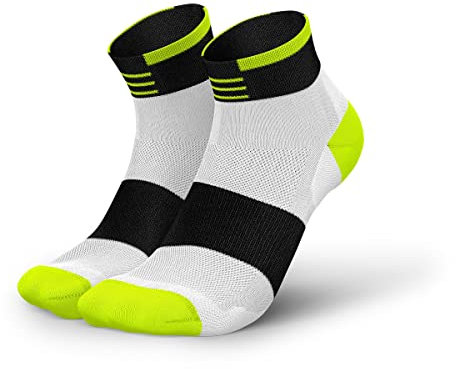 INCYLENCE Stages Sportsocken kurz, leichte Running Socks, atmungsaktive und schweißableitende Low Cut Kompressionssocken mit Anti-Blasen Schutz, Lauf-Socken für Damen und Herren, 35-38