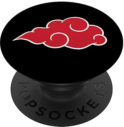 Rote Wolke Anime Style Japanisch Manga Comic Style Muster PopSockets Klebender PopGrip