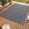 SIMPEX Outdoor Teppich, Boho Design, Teppich Grau, 240 x 340 cm, Teppich Boho-Stil, Küche, Balkon, Terrasse, Garten, Picknick
