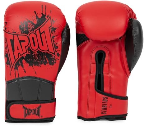 Tapout Boxhandschuhe aus Kunstleder (1Paar) Cerritos, Red/Black, 12 oz, 960008