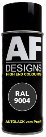 RAL9004 - Bomboletta spray satinata, colore nero