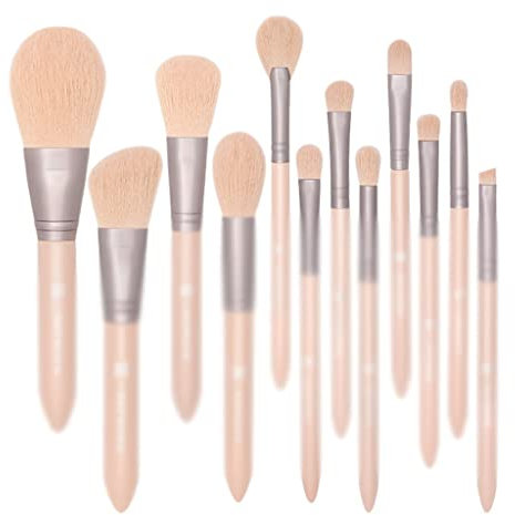 WolFum N/A 12 Make-up-Pinsel-Set, kompletter Satz Loser Puder-Rouge-Lidschatten-Pinsel, Beauty (Farbe: A, Größe: Einheitsgröße)