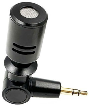 Lerpwige Flexible Mini Camera Microphone, 3.5mm Omnidirectional, Gaming Controller, DSLR Camera, Camcorder, Smartphone, Auxiliary Connectivity