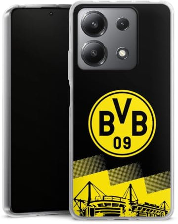 DeinDesign Silikon Hülle kompatibel mit Xiaomi Redmi Note 13 5G Case transparent Handyhülle BVB Borussia Dortmund Stadion