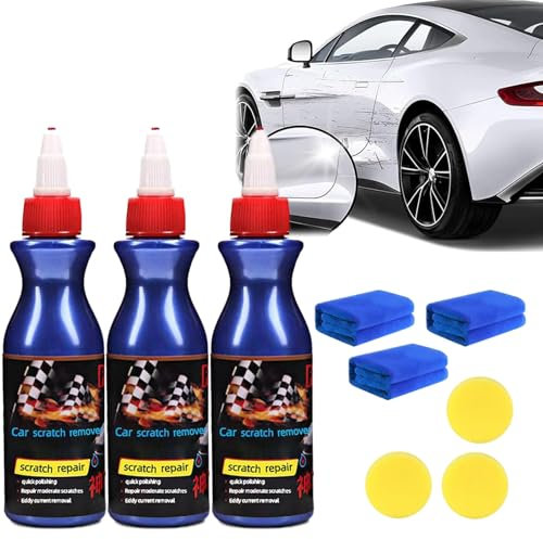 Nano Sparkle Wachs für Auto Kratzer, Nano Sparkle Tuch Auto Kratzer Entferner, Nano Sparkle Wachs Set, Kratzer Reparatur Wachs für Auto, Nano Wachs für Auto Kratzer, Kratzer Entfernung Wachs (3)