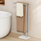 KES Porta Asciugamani Bagno da Terra Doppia Porta Asciugamani con 2X Più spesso Base Marmo Porta Asciugamano Acciaio Inossidabile 18/8 Portasalviette Spazzolato, BTH235-2
