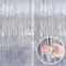 Twinkle Star Lametta Vorhang Silber, 1x2,5m - Vielseitige Dekoration für Feiern, Hochzeiten, Geburtstagsfeiern, Weihnachten und mehr, Lametta Vorhänge für Wände, Türen, Foto-Hintergründe und Eingänge