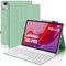 IVEOPPE Funda Lenovo Tab M11 con Teclado, Capa Teclado Español Ñ Desmontable Inalámbrico Bluetooth para Lenovo Tab M11 TB330FU/ TB330XU 2024 11, Verde Hierba