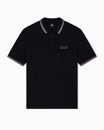 Armani Exchange Herren Short Sleeve Side Logo Three-Button Collar Polo Shirt (1er Pack)