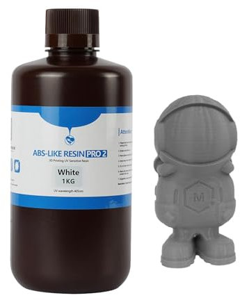 Abs Like Resin, Portable Tough Photosensitive Resin, ABS Like Resin 1000g Photosensitive Resin for 3D Printing, High Precision UV-Curing Resin, Low Odor Printing Liquid for School Class, Valentine