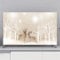 Hixingo TV Cover Decorative, 3D Elk Pattern Universal Elastic Television/TV Screen/Computer Dust Protection Cover Soft Breathable, 32-80inch (Dead Tree,55inch)