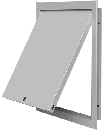 Revisionsklappen mit Schloss, Decken-Wand-Abdeckung, Aluminium Wäscheschacht Klappe für Dachböden, Krankenhäuser, Schulen und Hotels, Unterputzmontage