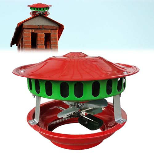Zephviora Extractor de Humos para Chimenea 100W, Ventilador de Extracción para Chimenea y Estufa – Adaptable a Conductos de 12-21cm, Ventilador Metálico Silencioso de 7 Aspas con Motor de Cobre