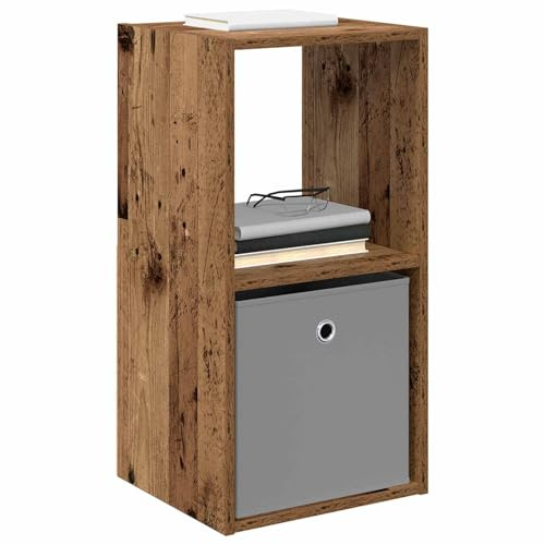 vidaXL Nachttisch 2 pcs Altholz 35 x 32 x 68,5 cm Holzwerkstoff, Holz-Nachttisch, moderner Beistelltisch, vielseitiger Möbel, platzsparend, stylisch für Schlafzimmer