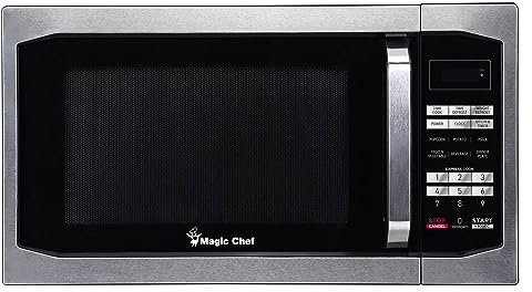 Magic Chef MCM1611ST Piano di lavoro 45.3L 1100W Nero, Acciaio inossidabile forno a microonde