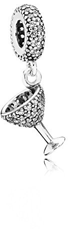 Pandora Charm Anhänger Cocktail, Sterling-Silber, Zirkonia