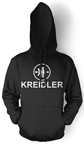 Uglyshirt87 Kreidler Logo Männer und Herren Kapuzenpullover | Moped Mofa Oldschool Geschenk (M, Schwarz)