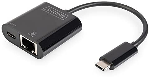 DIGITUS DN-3027 USB Type-C Gigabit Ethernet Adapter mit Power Delivery Unterstützung