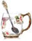Luka Tech Handmade Enamel Butterfly Flower Glass Coffee Mugs Tea Cup with Spoon,Birthday Christmas Gifts for Her Women Mum Friends Teacher Valentines Mothers Day(Red)