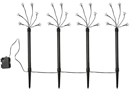 Benelando LED Gartenstecker Lichterkette Sternenlicht Weihnachtsbeleuchtung Lichtschlauch