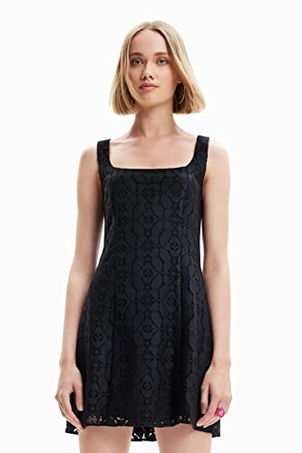 Desigual Damen Vest_newcastle 2000 Dress, Schwarz, M EU