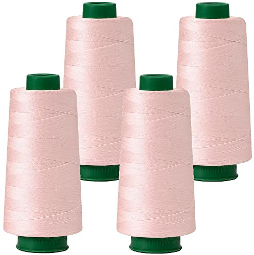 4 Konen Rollen Nähgarn Garn Overlockgarn 2700m 40S/2 100% Polyester - 11 rosa