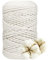DXRPO Makramee Garn 5 mm x 100 m, Natürliches Makramee, Baumwollgarn Macrame Cord, Baumwollkordel Wird Verwendet Wandbehang, Makramee Blumenampel, DIY Handwerk Pflanze Aufhänger Boho Deko,Weiß