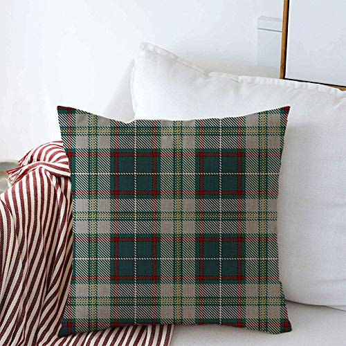 Kissenbezüge 45x45cm, Beispiele Für Drucken Tartan Muster Nahtlose Traditionelle Schottische Plaid Ornament Abstrakte Texturen Kissenbezug Leinen Drucken Sofakissen, Für Schlafzimmer, Wohnzimmer