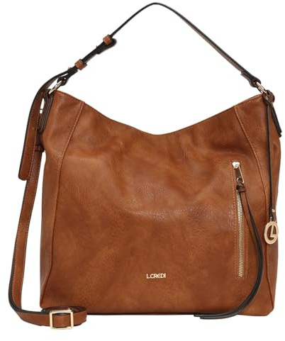 L.CREDI Jana Hobo Cognac