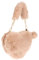 Yardenfun 1stk Tasche in Herzform Frauen Geldbörse Damen Herz Handtasche Hellrosa Handtasche Flauschige Umhängetasche Geschwollene Einkaufstasche Für Frauen Herzförmige Tasche Kunstfell