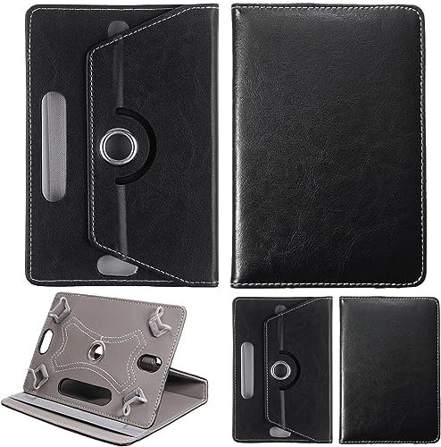 World biz Universal 8 inch Tablet Case, PU Leather Stand Case Folio Cover 360° Rotating Case Fits for All 8.0 Inch Samsung, Lenovo, Acer, Huawei, Sony, iPad, Toshiba Android Tablets Devices (Black)