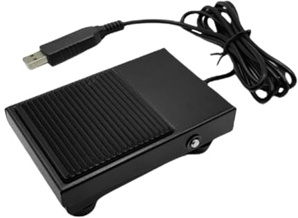 Ronyme USB-Dreifach-Fußschalterpedal, Musik-Pageturner, für Videospiele, Computertastatur, Laptop, Büroarbeit, freihändig, 1.5 M Kabel