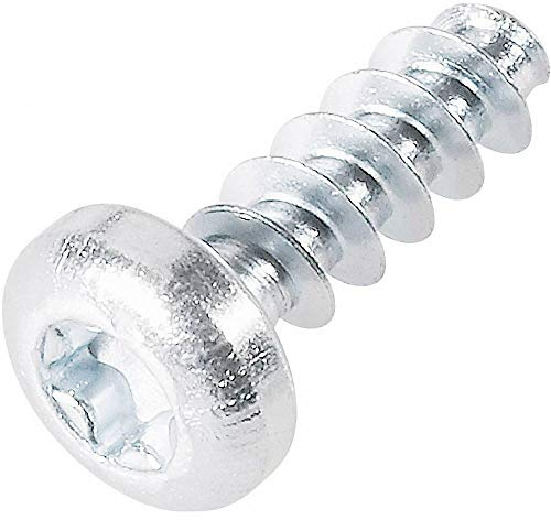 TOOLCRAFT 88200-2.5 Plastic Fearing Screw 2.5 mm 8 mm T-Profile Galvanised Steel Pack of 100