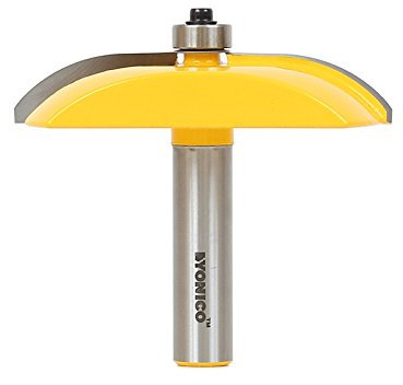 Yonico 12133 - Raised Panel Router Bit, Cove - Diameter: 3-1/8, Cutting Depth: 1-5/16 - 1/2 Shank