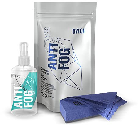 GYEON Q² AntiFog Spray - Kondensations- und Antibeschlagspray - Hydrophile Glasbeschichtung zum Schutz an Windschutzscheiben & Glasoberflächen im Innenraum - Autoreinigungsset & Behandlungsprodukte