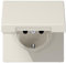 Jung 1520 KL Schuko Steckdose 16 A 250 V mit Klappdeckel Serie LS, Beige