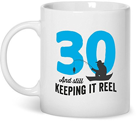 30th Birthday Fishing Angling Mug Gift 10oz