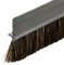 GedoTec Junta de cepillo Cepillo de listón Cepillo de la puerta Junta puerta Chapa de acero - Pelo de caballo negro 1000 - 2000 mm Calidad de marca - 2000 mm