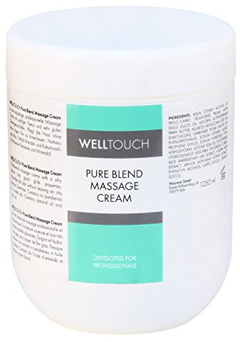 WellTouch Pure Blend Massage Creme, 1250 ml Tiegel, Profi-Massagecreme für die Massagepraxis, Physiotherapie, Spa & Wellness-Institut
