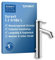 Duravit C.1 Waschtischarmatur, Größe L (Auslauf Höhe 173 mm), Wasserhahn Bad mit Zugstangen-Ablaufgarnitur, Waschbecken Armatur mit Keramikkartusche, Chrom