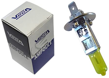 VEGA 1 x Glühbirne H1 55 W P14.5s, 12 V, Antikgelb, französische Marke
