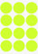 Klebepunkte Neon Gelb 38 mm Aufkleber – Sticker zur Farbcodierung Größe 3,8 cm Etiketten 180 Vorteilspack von Royal Green