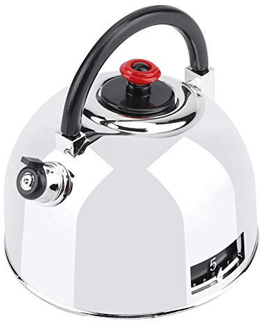 Kurzzeitwecker Küche Timer Küchenuhr Mechanisch Edelstahl Teekanne Kitchen Timer Geformt 60 Minuten Küche Timer Zeit Erinnerung Dekoration for Home Restaurant